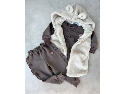 Dětská vesta Little girl ARIA sand