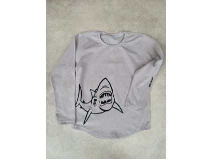 Tričko Street Andy Boom SHARK beton s dlouhým rukávem