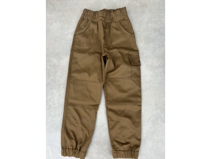 Dětské kalhoty jeans KARGO karamel
