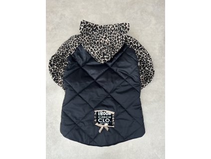 Dívčí mikina na zip prošívaná gepard