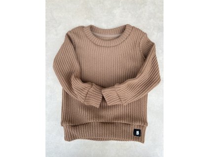 Dětský svetr Big karamel