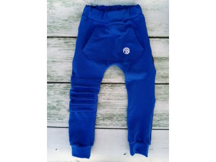 Dětské tepláky baggy kobalt klokan AB