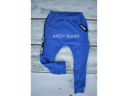 Dětské tepláky baggy NO LIMIT - kobalt