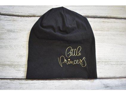 Dětská čepice Little Princess černá