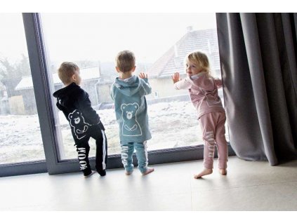 Dětská mikina/kabátek bunny light rose - Karpaty