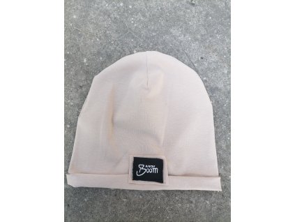 Dětská čepice jednovrstvá béžová