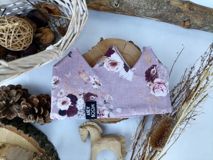 čelenka korunka jeans lila