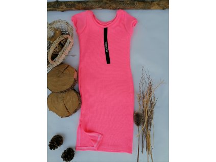 Šaty Shine neo pink