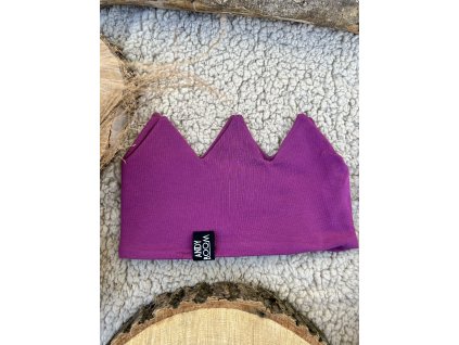 bavlněná čelenka korunka ostružina