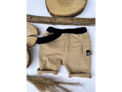 Dětské kraťase bežové se šrákem Tommy