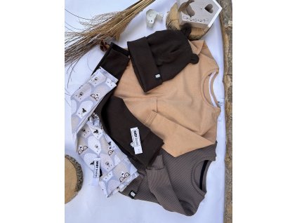 tričko STREET mocca s dlouhým rukávem