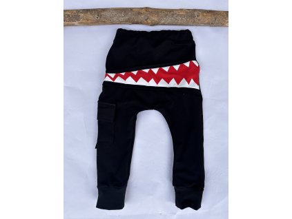 Dětské tepláky baggy SHARK black