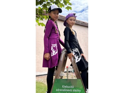 Dívčí šaty Street Bear ostružina