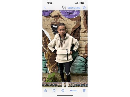 Dětská mikina Street Bear hoodie mocca