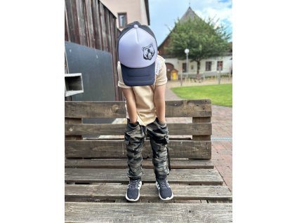 Dětské tepláky baggy army zipper