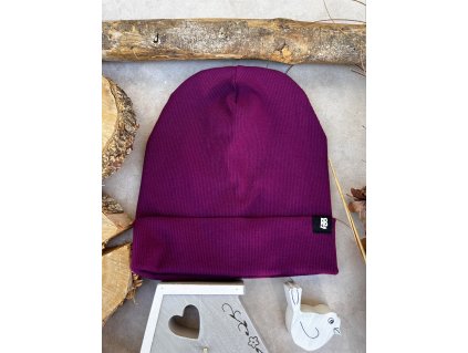 čepice žebrovaná ostružina AB4K