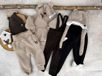 Softshellové kalhoty s beránkem black