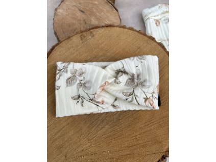 křížená čelenka žebro pivoňky na vanilce