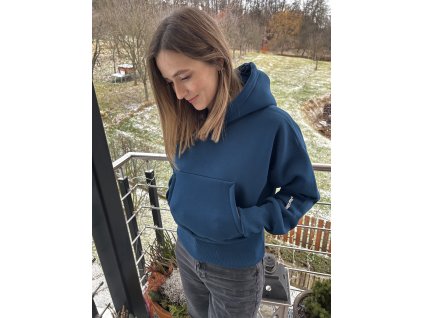 Dámská mikina original petrol crop