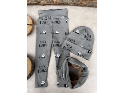 legíny žebrované car khaki