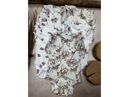 Body žebrované BASIC jelen v květech