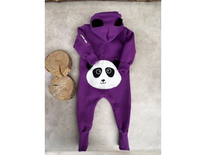Teplákový overal panda ostružina rostoucí