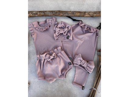 Dětské kraťase žebrované Big old rose