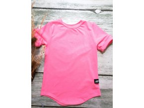 tričko BASIC růžový neon
