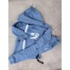 Mikina dino ski blue na zip