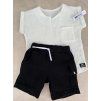 Dětské mušelínové kraťasy black
