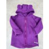 Dětská mikina/kabátek na zip Bear violet