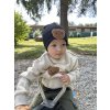 Dětská čepice žebrovaná Little Bear black - jaro