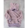Dětská mikina teddy bear pudrová