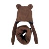 čepice ušanka Teddy Bear brown