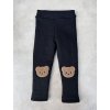 Dětské legíny žebrované Little Bear black - jaro