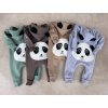 Teplákový overal panda grey rostoucí