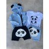 Dětské kraťasy baggy Panda světle modré
