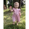 Dětské mušelínové šaty Viola starorůžové