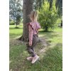 Dívčí tričko BASIC žebrované - Little girl old rose s dlouhým rukávem