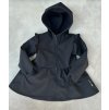 Dětská softshellová bunda/kabátek Little girl black s volánky