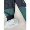 Softshellové kalhoty s beránkem black/khaki