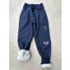 Soft kalhoty s beránkem navy panda