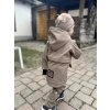 Dětská softshellová bunda mocha