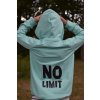 Dětská mikina na zip NO LIMIT - mint
