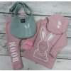 Dětská mikina/kabátek bunny light rose - Karpaty