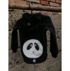 Dětská softshellová bunda panda černá