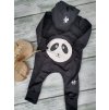 Softshellový overal panda černý rostoucí