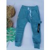 Dětské tepláky baggy spring blue s žebrovaním