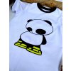 Dětské tričko BASIC panda white s krátkým rukávem
