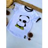 tričko BASIC panda white